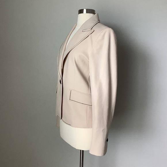 Les Copains Cream One‎ Button Blazer Jacket NWOT - Picture 9 of 16